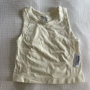 Old Navy Cream Seamless Top